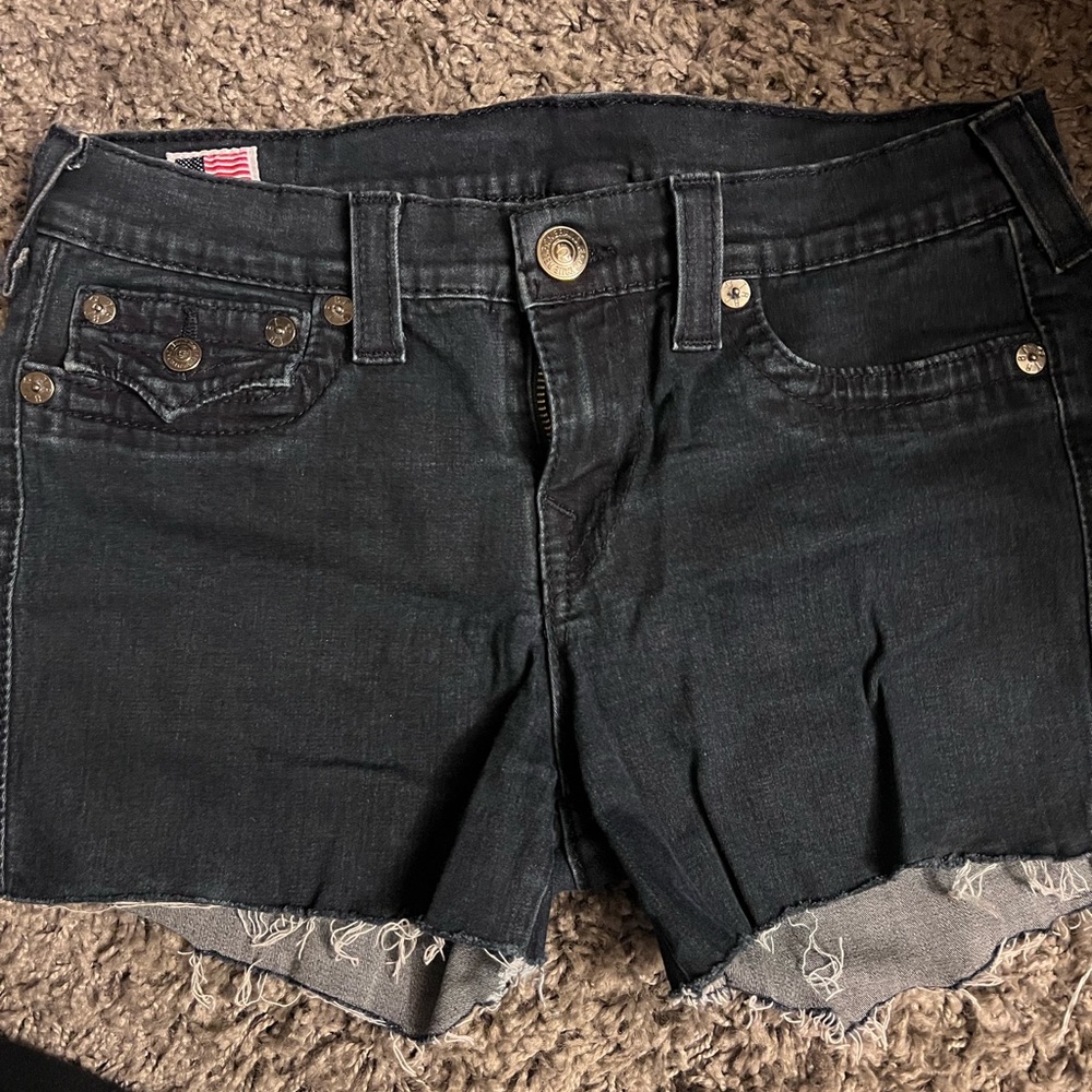 True Religion Black and Gray Jeans